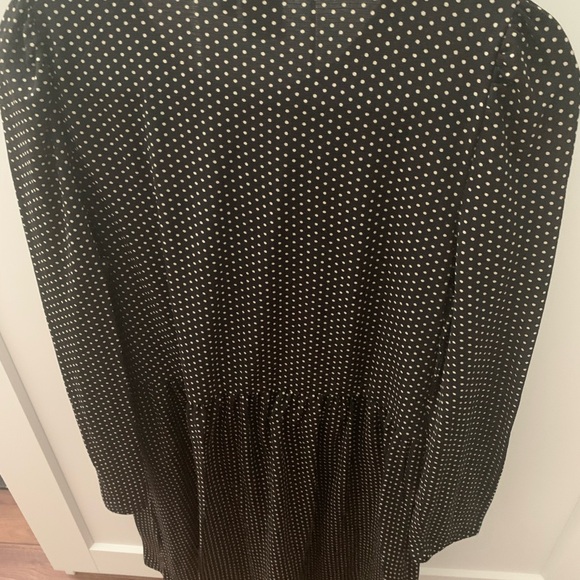 Black dress with 1/4 sleeve sheer material, size M, ICHI brand - Picture 3 of 4